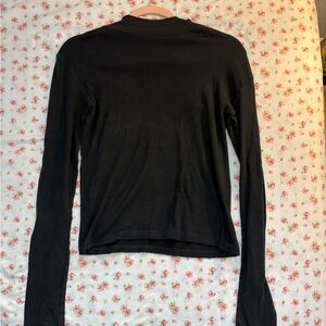 Brandy Melville Black Long Sleeve Top